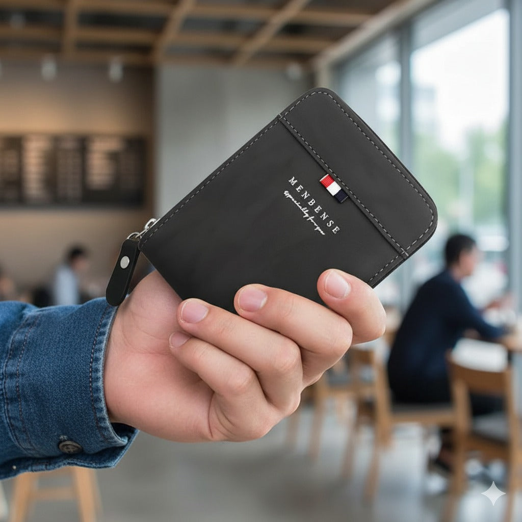 Men’s Short Zipper Wallet