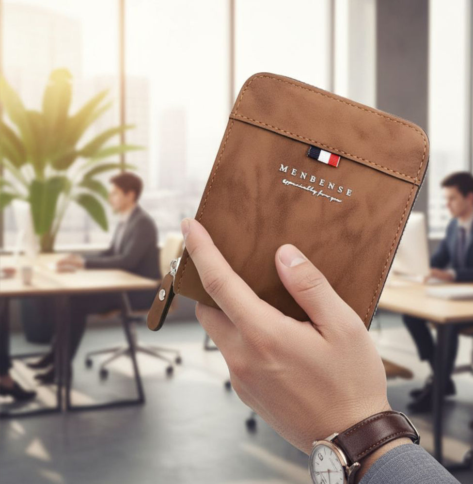 Men’s Short Zipper Wallet