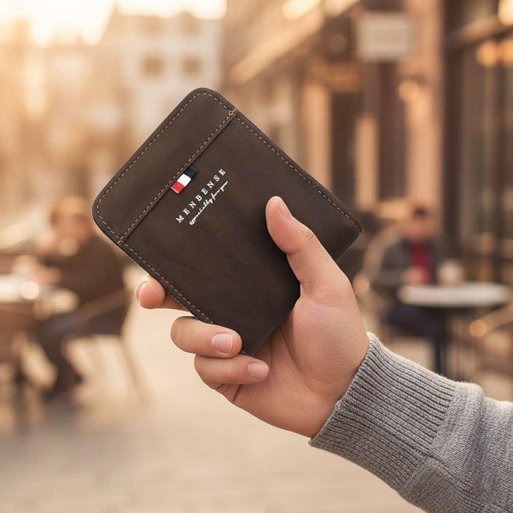 Men’s Short Zipper Wallet